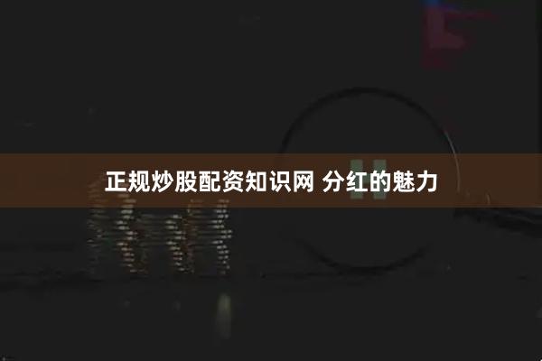 正规炒股配资知识网 分红的魅力
